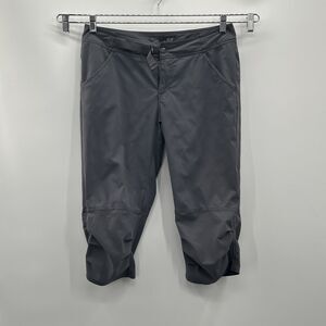 Prana Breathe Capri Hiking Pants Women’s 10 (34/19)‎ Nylon Spandex Stretch Gray